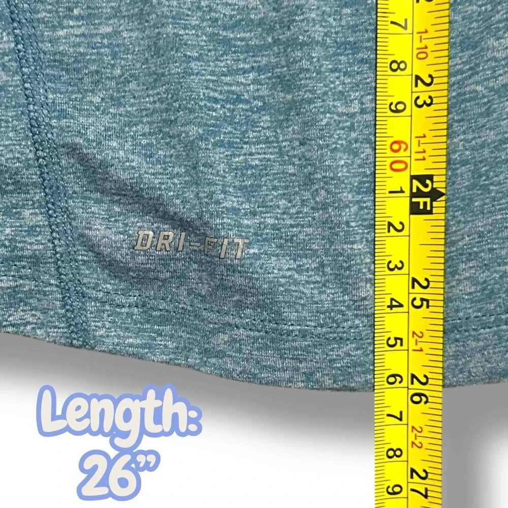 Nike Blue Heather Element Dri-Fit Half Zip Pullover Women's L Running Athleisure